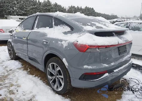 2024 Audi Q4 Sportback E-Tron Prestige 50 Quattro z USA, uszkodzony, nr VIN WA142BFZ2RP010038